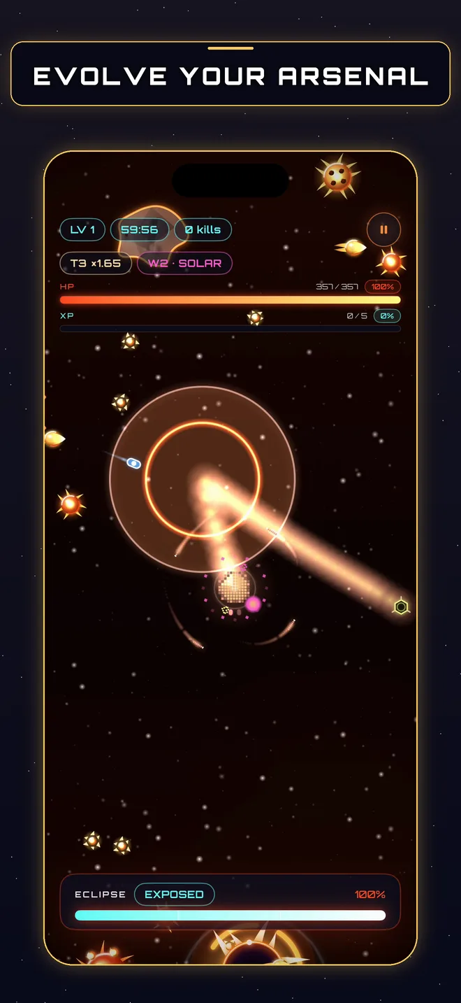 Chaos Core App Store screenshot: Stack wild builds